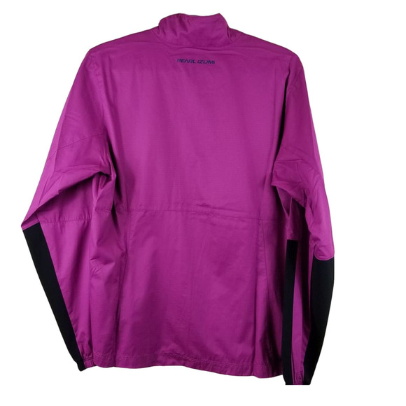 Pearl Izumi Cycling Biking Majenta Pink Full Zip Pocket Women's Jacket L - Picture 4 of 7